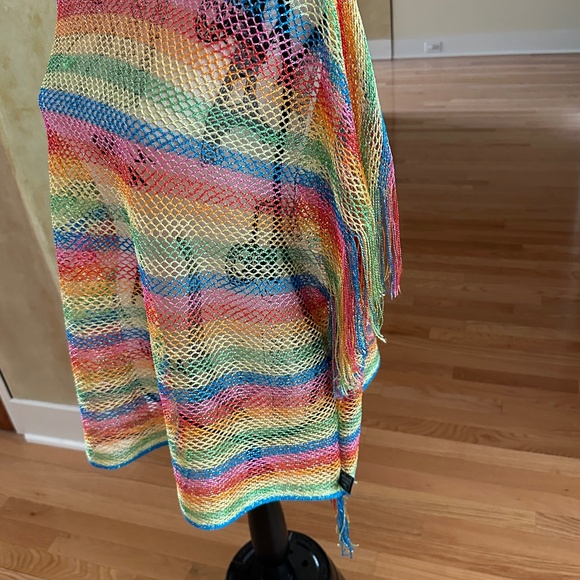 Crochet Multicolor Coverup Swimsuit Coverup - Picture 8 of 11